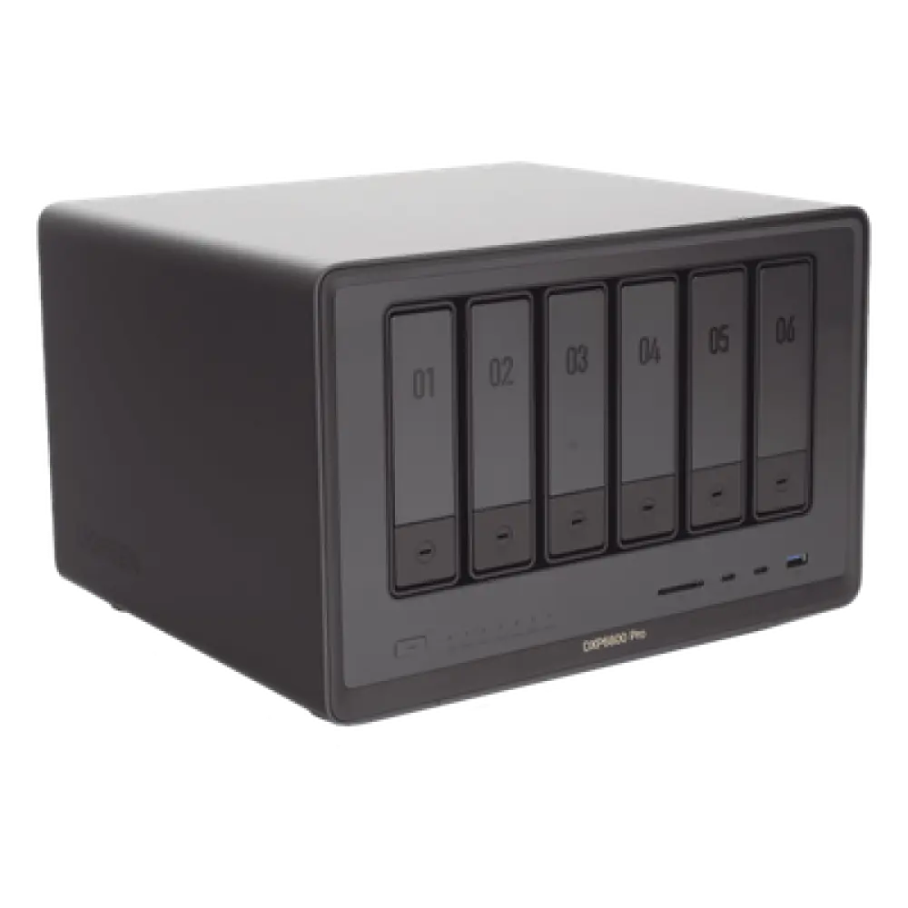 NAS / 6 Bahías + 2 NVMe / Intel i5 / Thunderbolt 4 / 10GbE / DDR5 64GB / HDMI