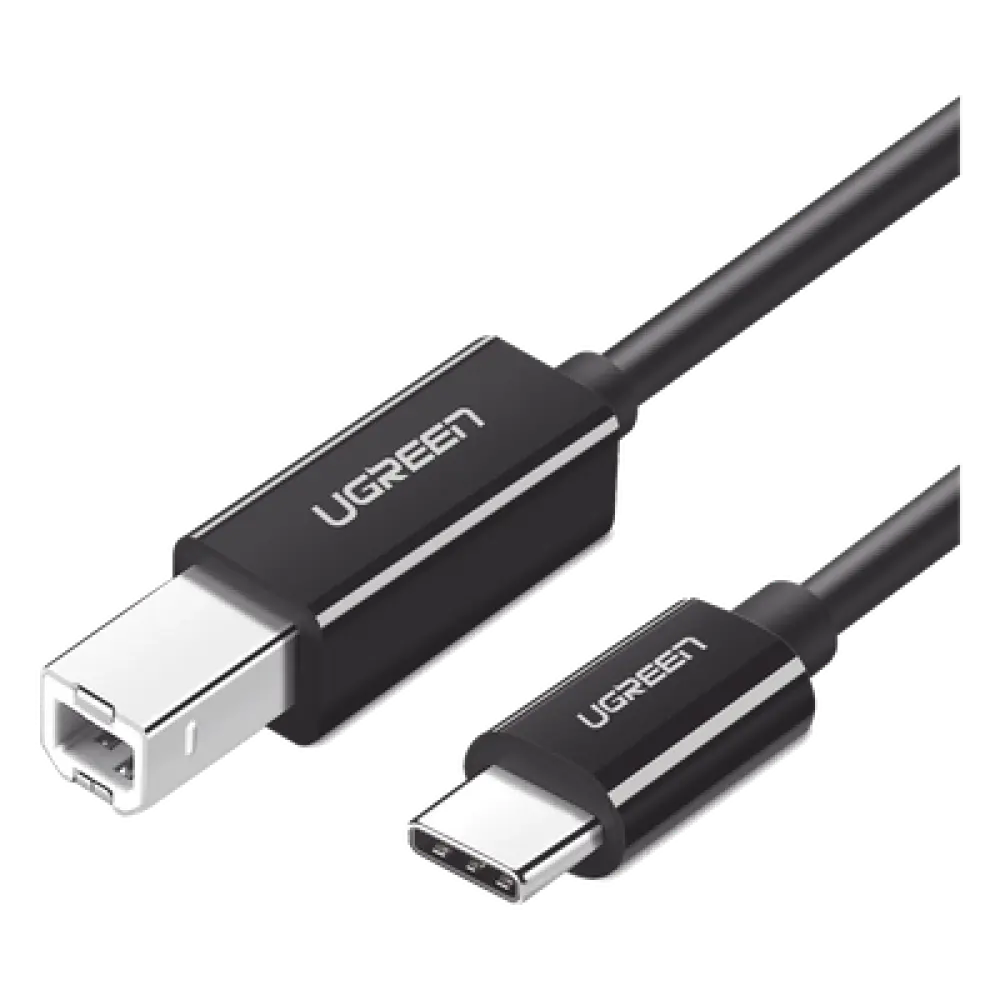 Cable USB-C a USB-B 2.0 / 1 m (3.3 ft) / 480 Mbps / Thunderbolt 3 / Blindaje EMI Triple / Plug and Play