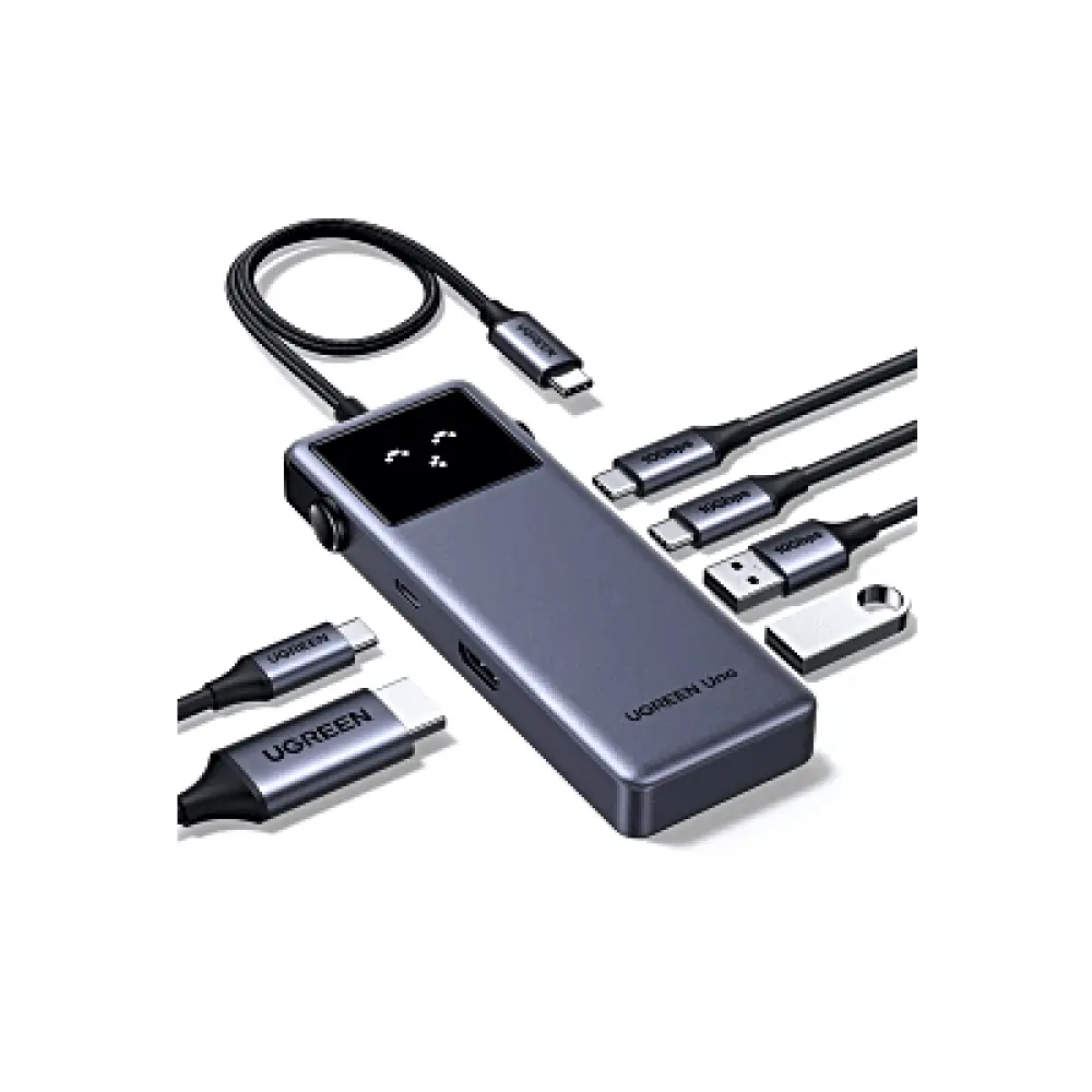 Hub USB-C 6 en 1 / HDMI 4K@60Hz / 3 Puertos USB-A 5Gbps / Carga PD 100W / Compatibilidad Multiplataforma / Diseño Compacto