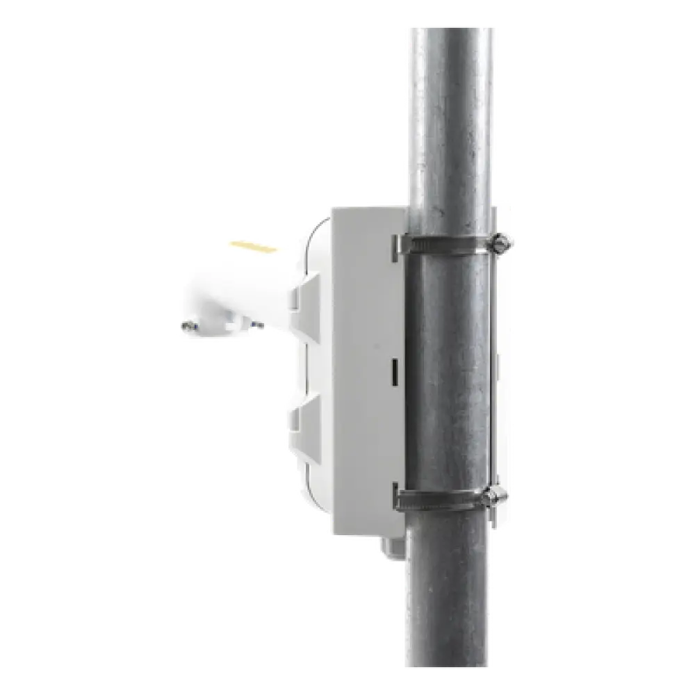 Soporte de Montaje en Poste / Caja de Conexiones Integrada / Diámetro Ajustable 67-127 mm / Capacidad 10 kg / 14.0 x 10.3 x 6.7 in