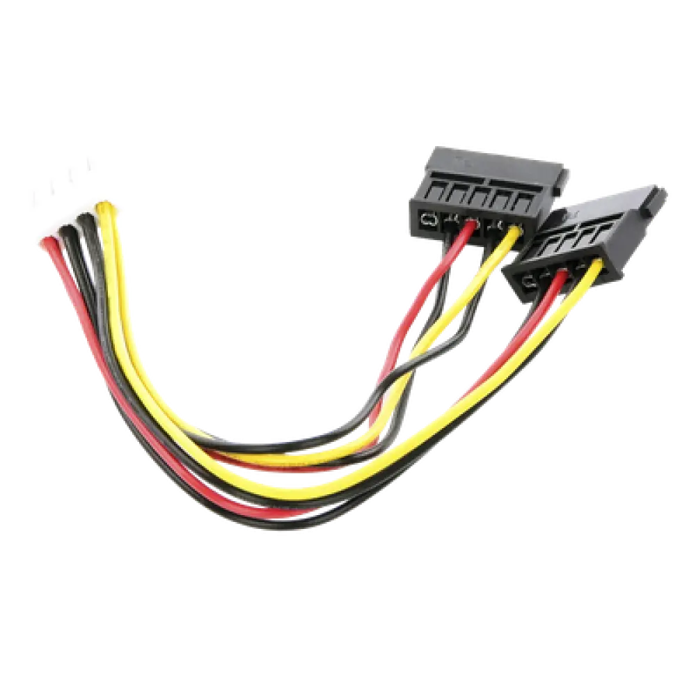 Cable de Alimentación SATA / Doble Corriente / 15 cm (0.49 pies) / Compatibilidad Universal DVR