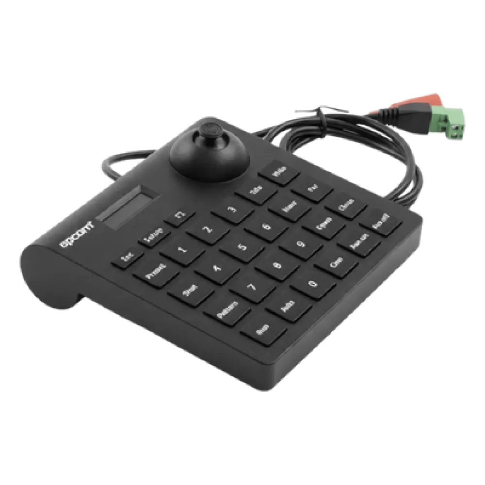 Mini Teclado Controlador PTZ / LCD / Joystick Multidireccional / RS-485 / 12VCC