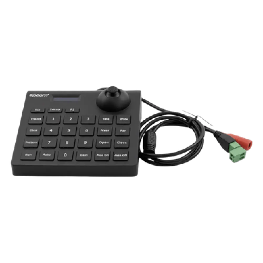 Mini Teclado Controlador PTZ / LCD / Joystick Multidireccional / RS-485 / 12VCC