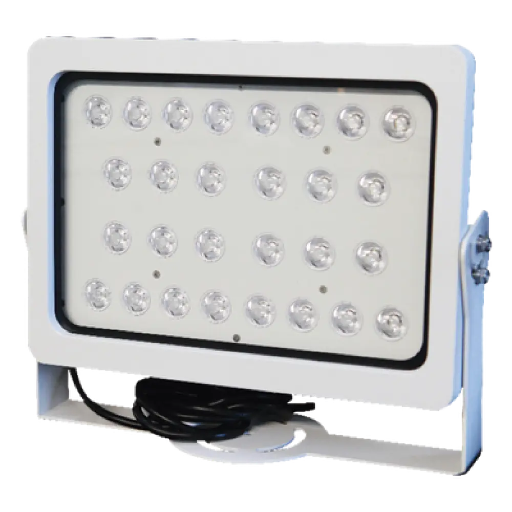 Lámpara LED Estroboscópica / 28 LEDs Alta Eficiencia / 250 lx / Alcance 16 a 25 m (52.5 a 82 ft) / Ángulo 10° / 1 Carril / IP66