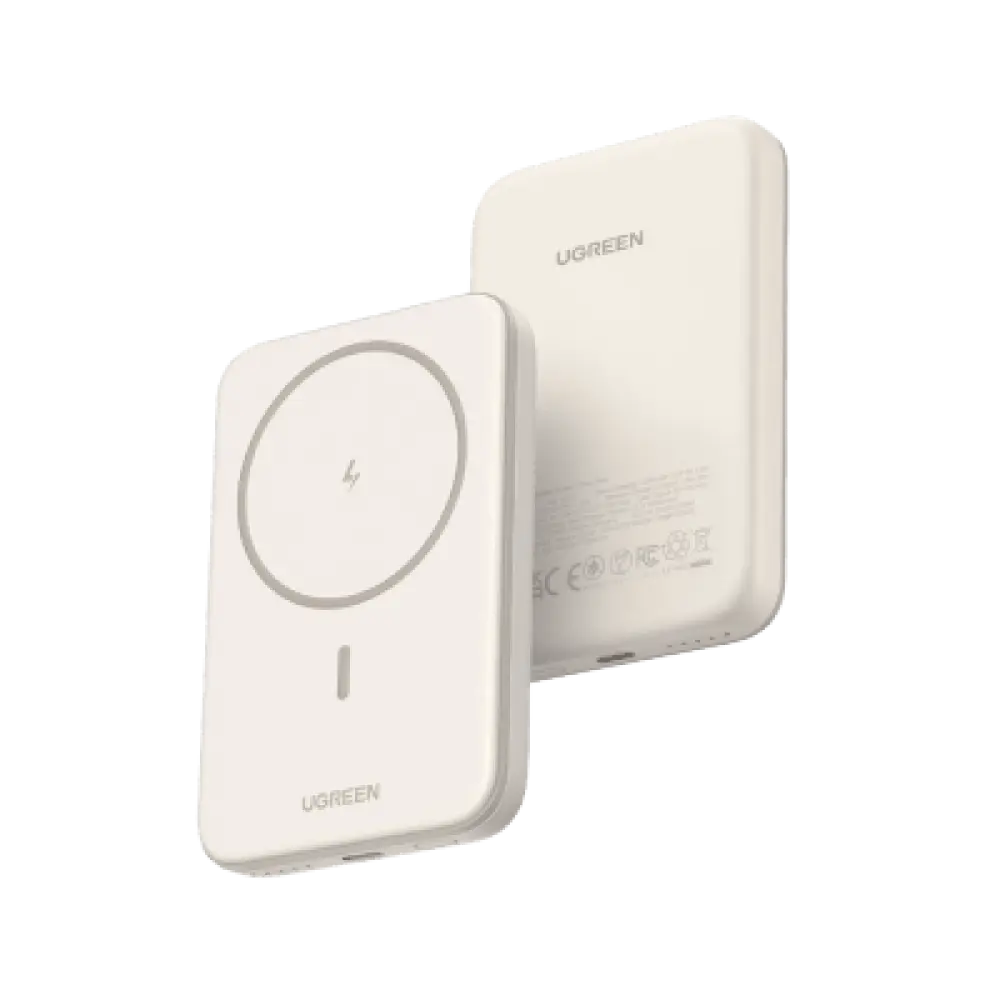 Power Bank MagSafe / 5000 mAh / Carga Inalámbrica 15W / USB-C / Protección Inteligente / 140 g / Compatible iPhone 15/14/13/12