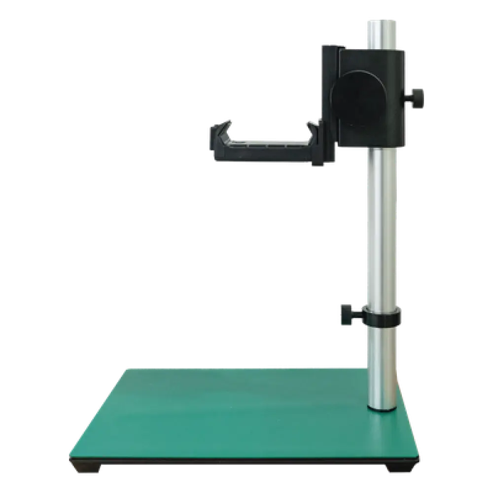 Soporte de Escritorio / Ajuste 20 a 180 mm (0.79 a 7.09 in) / Carga 0.4 kg (0.88 lb) / Pinza 58 a 100 mm (2.28 a 3.94 in) / Aleación de Aluminio / Compatible Series Pocket y Mini