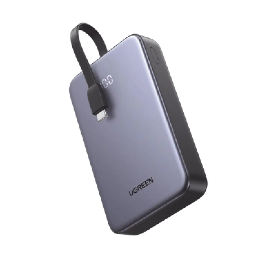 Batería Portátil / 20000 mAh / 74 Wh / Salida 22.5 W / Carga 3 Dispositivos / Pantalla LED / USB-C Integrado