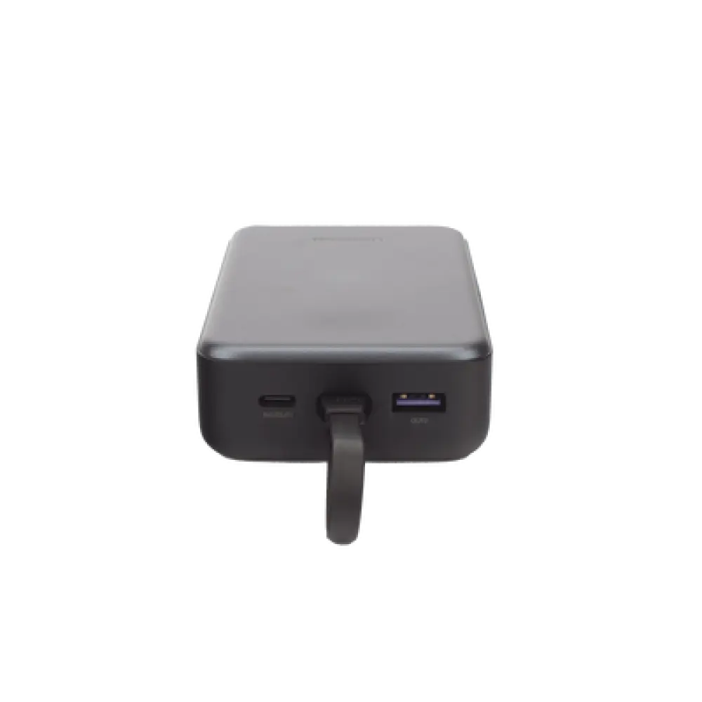 Batería Portátil / 20000 mAh / 74 Wh / Salida 22.5 W / Carga 3 Dispositivos / Pantalla LED / USB-C Integrado