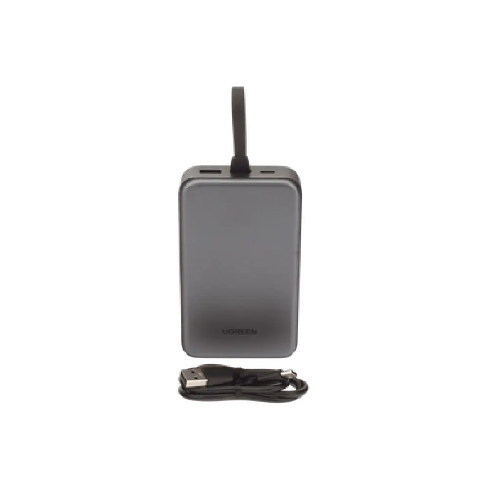 Batería Portátil / 20000 mAh / 74 Wh / Salida 22.5 W / Carga 3 Dispositivos / Pantalla LED / USB-C Integrado