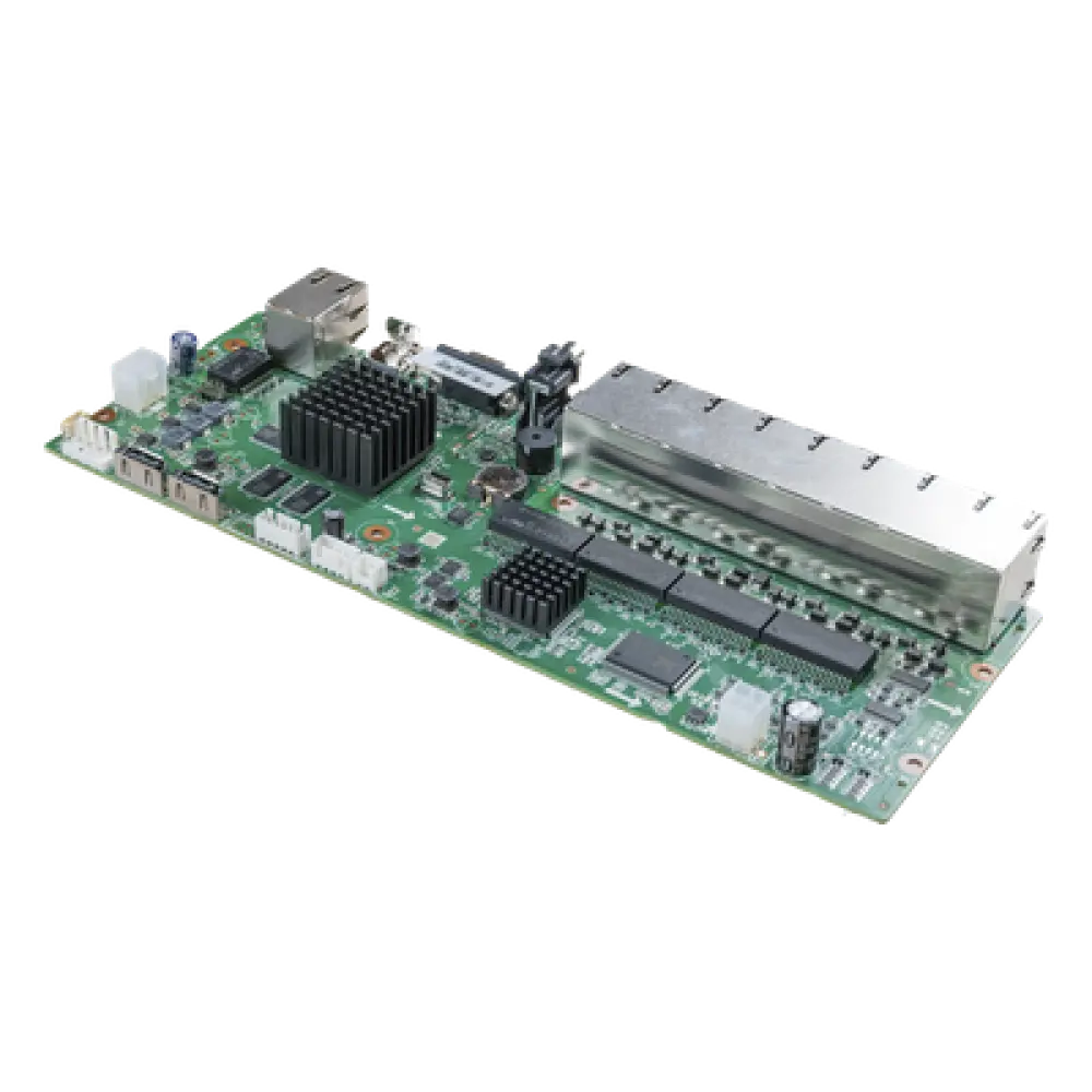 Tarjeta Principal NVR / 16 Puertos PoE / 8 MP / 4 Núcleos 1.5 GHz / 64 TB / Gigabit Ethernet