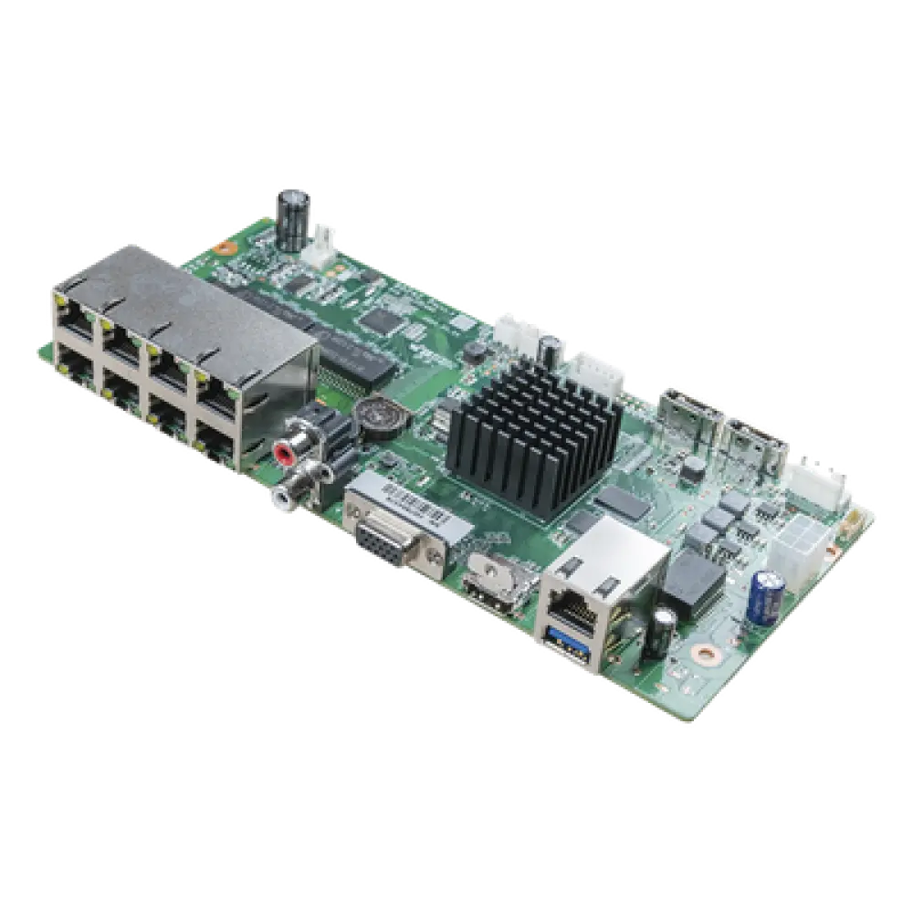 Tarjeta Principal de Reemplazo / Videovigilancia IP / 8 Canales PoE / Compatible con NVR Hikvision