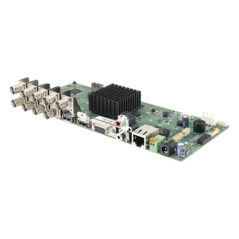 Tarjeta Madre de Reemplazo / 8 Canales BNC / HDMI + VGA / 8 Entradas y 4 Salidas de Alarma / RS485