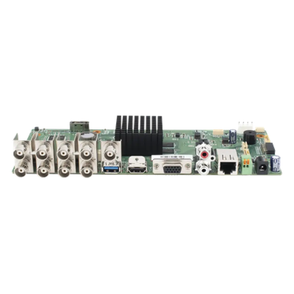 Tarjeta Madre de Reemplazo / 8 Canales BNC / HDMI + VGA / 8 Entradas y 4 Salidas de Alarma / RS485
