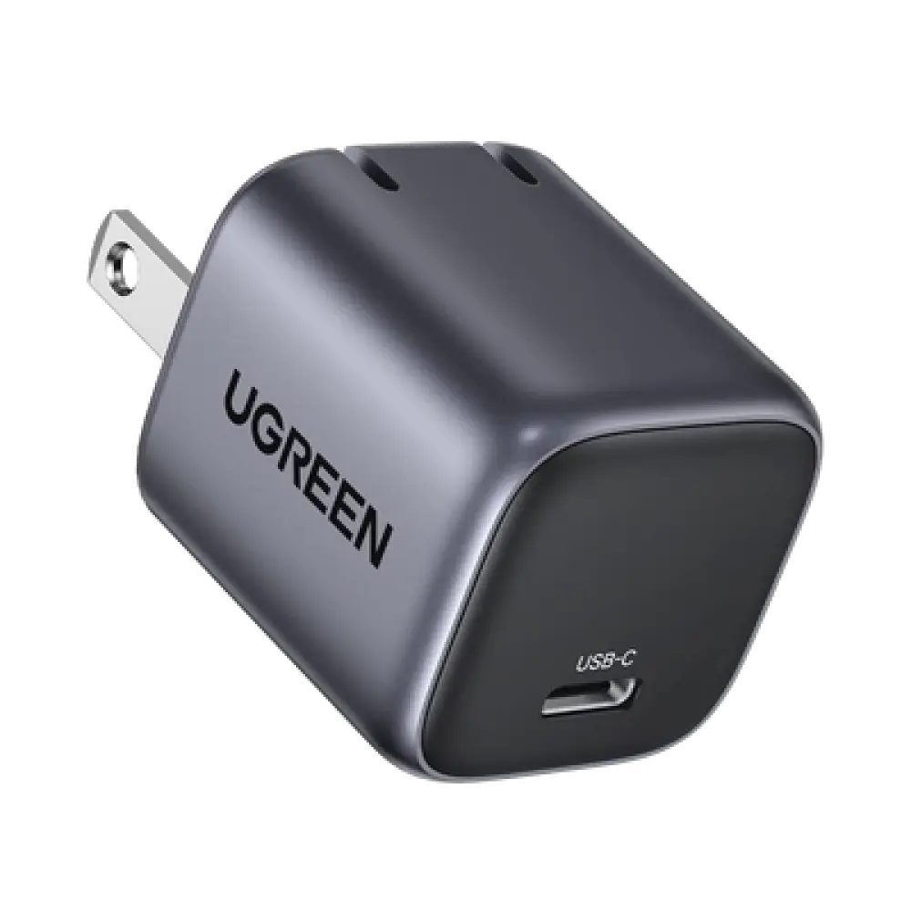 Cargador de Pared USB-C / 20 W / GaN II / Power Delivery 3.0 / Quick Charge 4.0 / Enchufe Plegable / 100-240 V