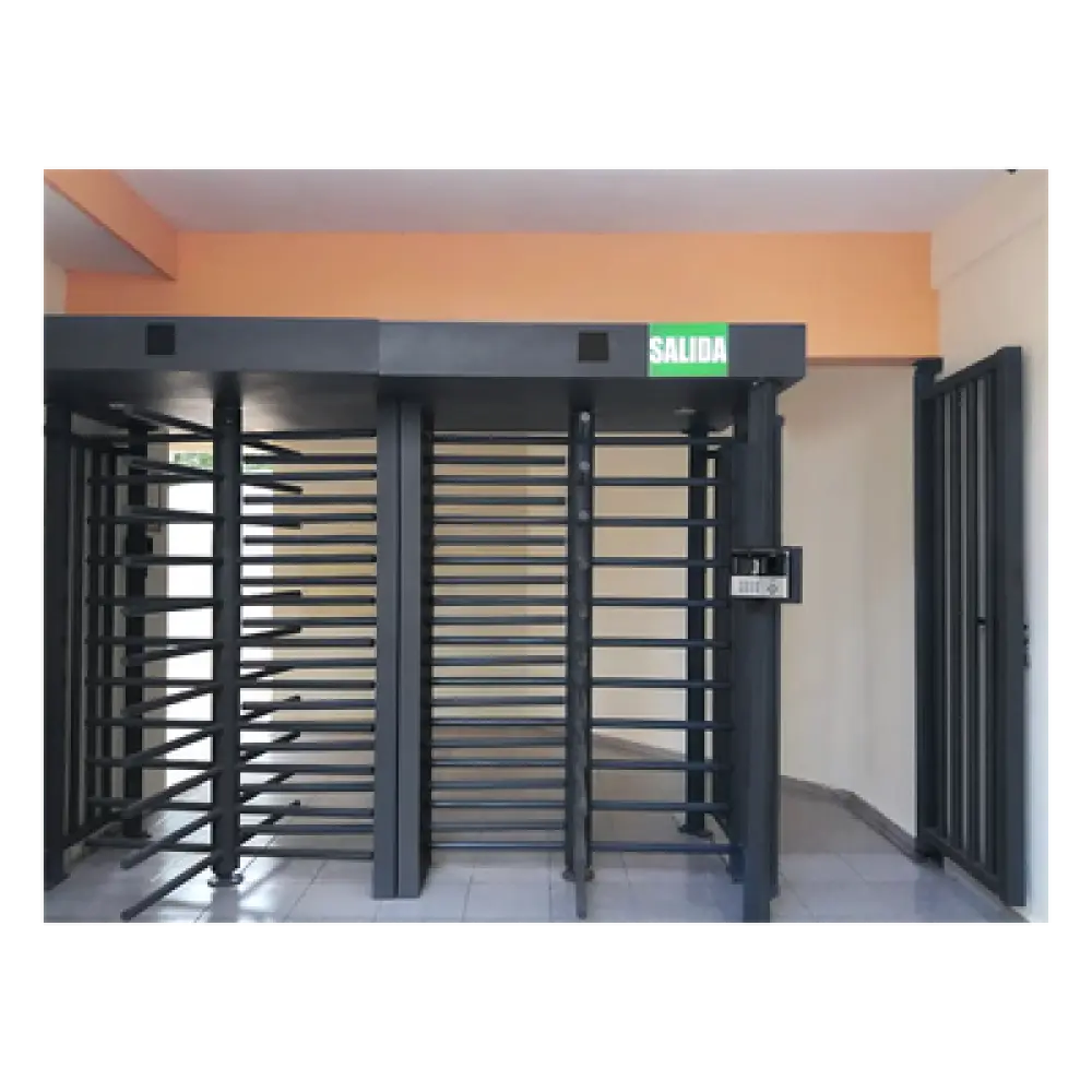 Torniquete de Cuerpo Completo / 4 Ejes de Seguridad / Rotación 90° / 30 Personas por Minuto / Interior/Exterior / 110 VCA / Acero al Carbón con Pintura Gris