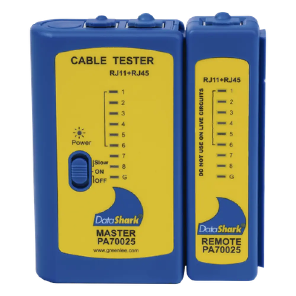 Probador de Cables de Red / Detección de Fallas / LEDs por Pin / Unidad Remota Incluida