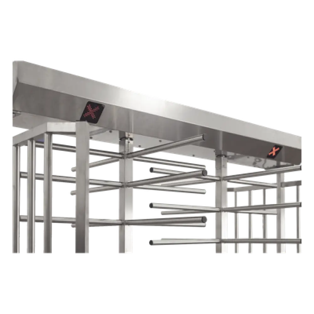 Torniquete Doble de Cuerpo Completo / Acero Inoxidable 304 / 25 Personas/min / 110 VAC / Apertura Automática en Emergencias