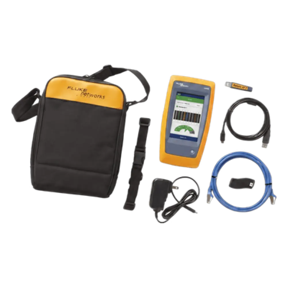 Calificador de Red y Wi-Fi / Verificación de Cables hasta 10GBASE-T / Análisis Wi-Fi 6E / Diagnóstico de Switch y PoE Clase 8 / Pantalla Multitáctil 800 × 480