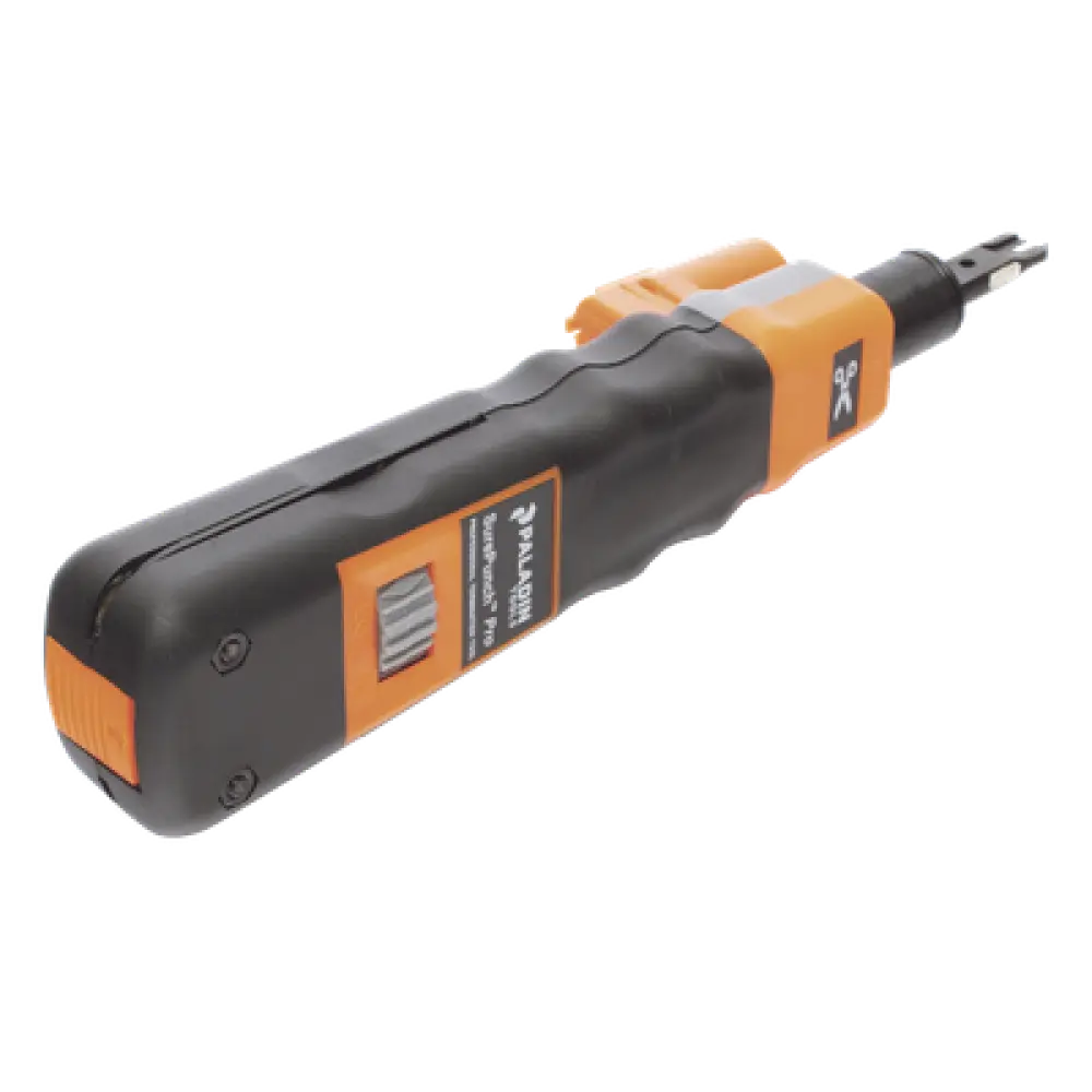 Herramienta de Impacto Punchdown / LED 2200 mcd / Fuerza Ajustable 27.5-37.5 lbs / Compatible Cat.6 23 AWG / Mango Ergonómico