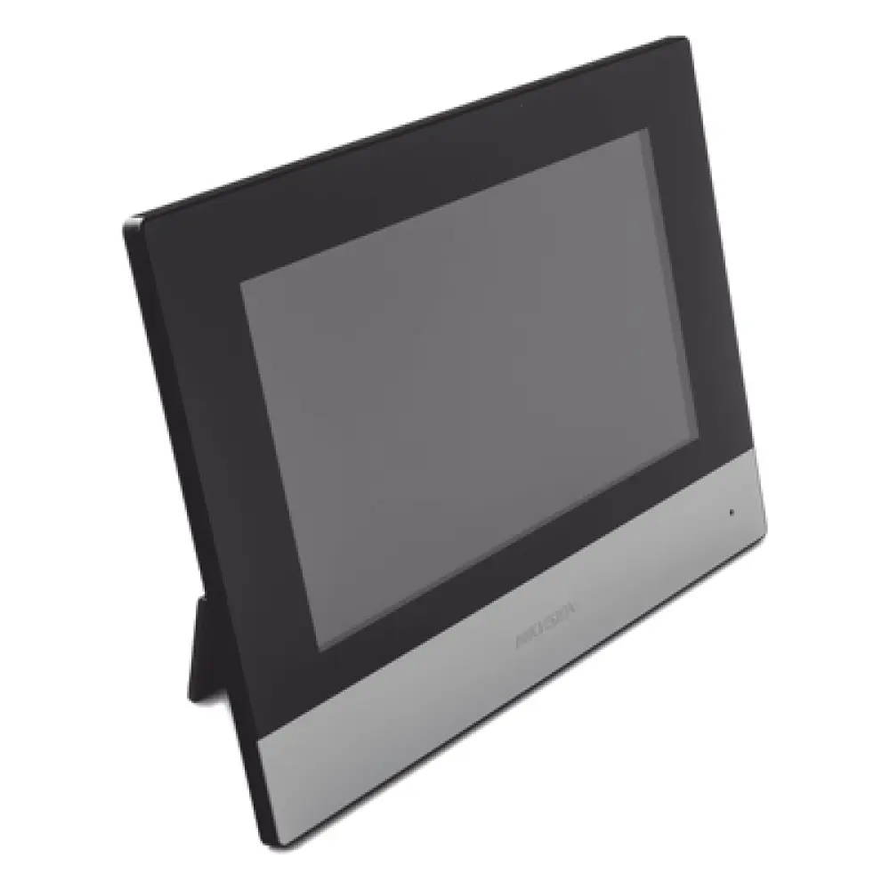 Monitor IP WiFi Touch Screen / Pantalla 7" / Resolución 1024 x 600 / Wi-Fi 2.4 GHz / Ethernet 10/100 Mbps / PoE Estándar / Audio Bidireccional / Integración 16 Cámaras IP 2 MP