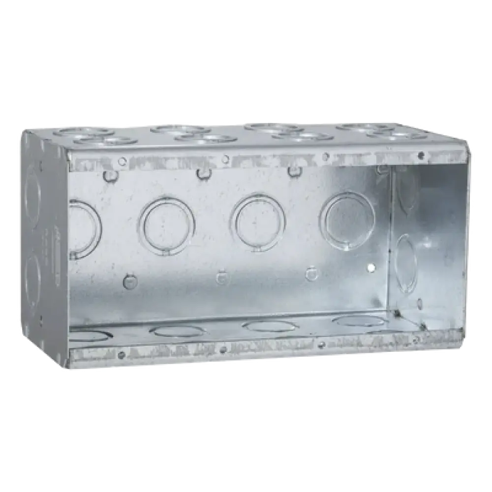 Caja Multigang / 4 Gangs / 3-1/2 Pulgadas (8.89 cm) / 24 Entradas 1/2-3/4 Pulgadas (1.27-1.91 cm)