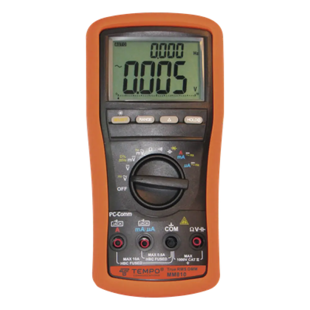 Multímetro Digital / Doble Pantalla LCD / True-RMS / 13 Funciones de Medición / Retroiluminación / Alerta BeepJack