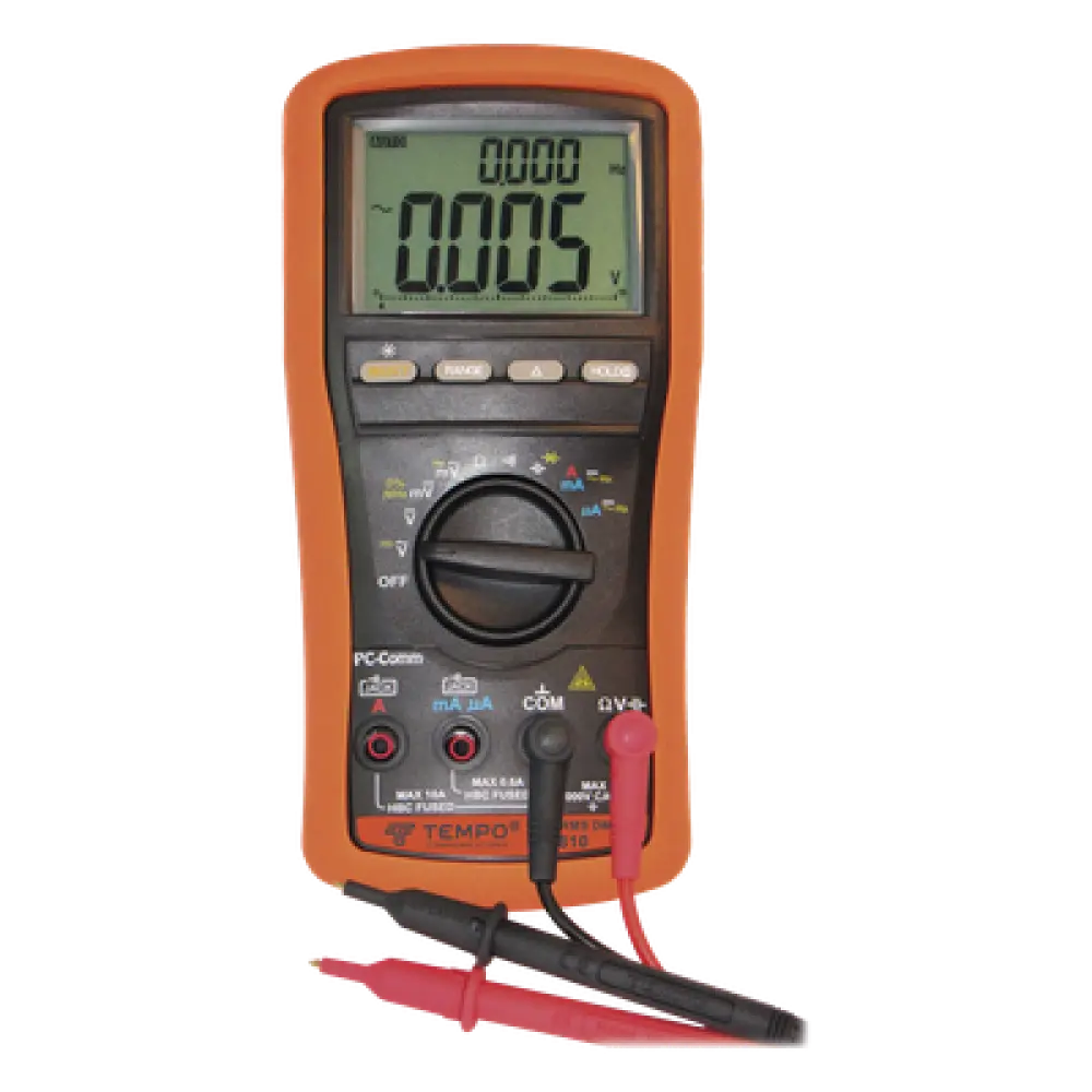 Multímetro Digital / Doble Pantalla LCD / True-RMS / 13 Funciones de Medición / Retroiluminación / Alerta BeepJack