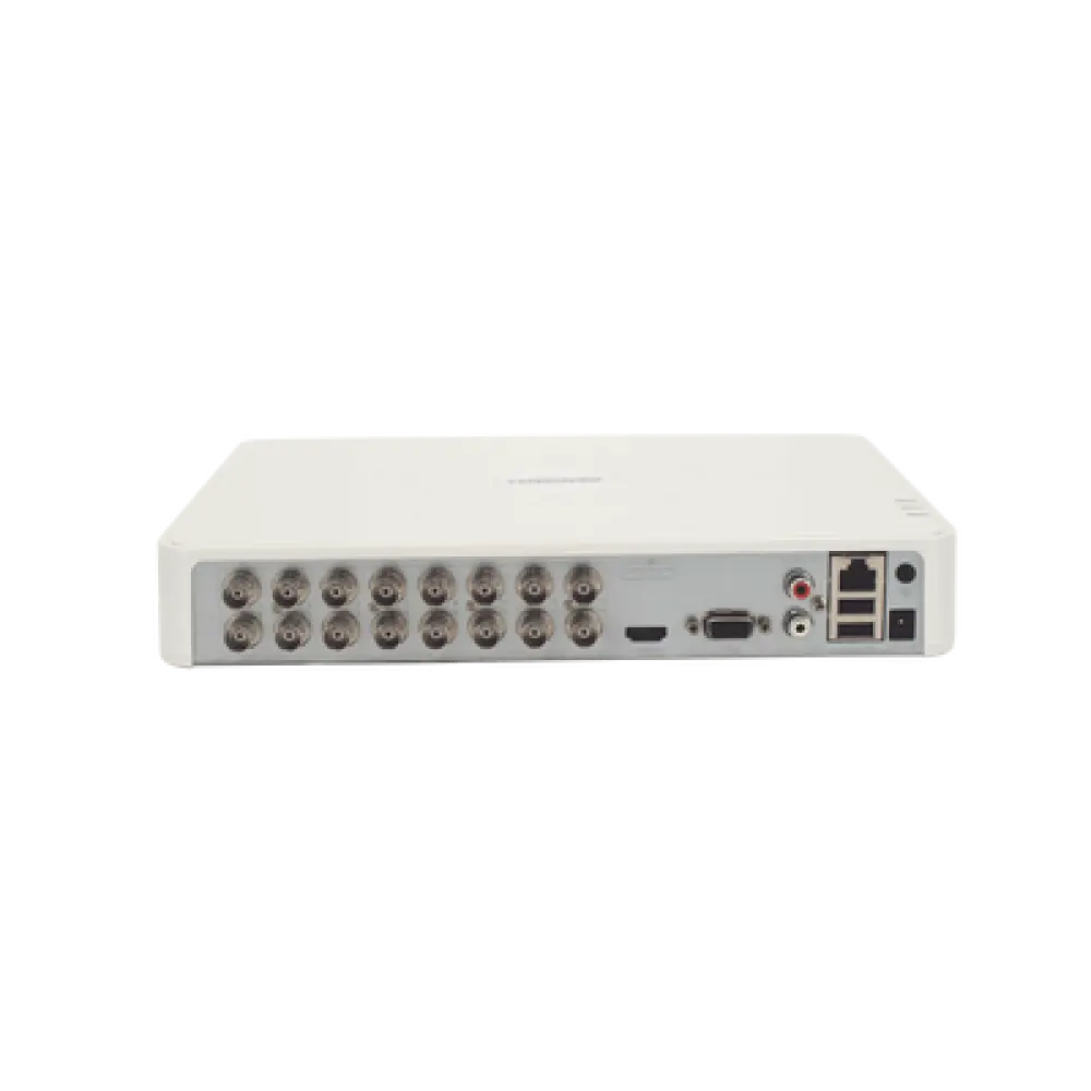 DVR Híbrido / 16 Canales TurboHD + 2 Canales IP / 2 Megapixel (1080p) Lite / AcuSense Lite / Audio Bidireccional / H.265+ / 1 Bahía HDD / Salida Full HD