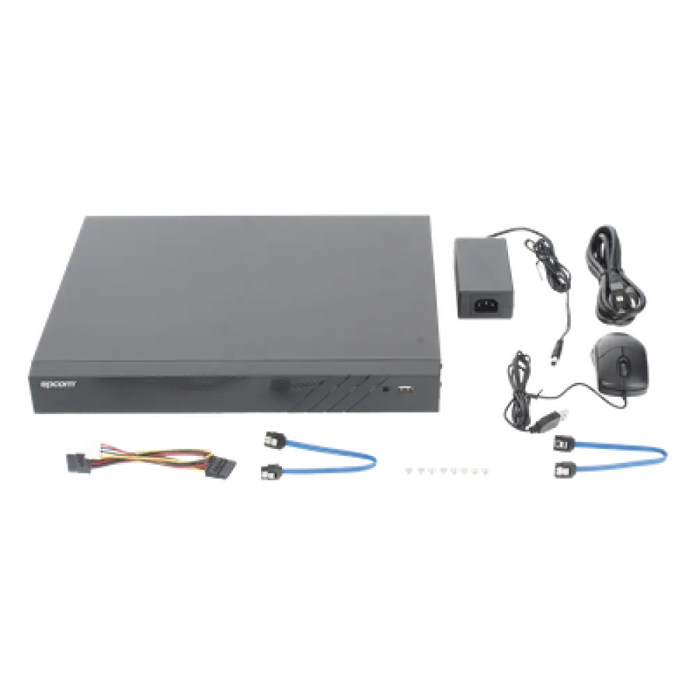 DVR Pentahíbrido / 32 Canales TurboHD + 8 Canales IP / 5 Megapixel Lite / AcuSense / Audio Bidireccional Coaxitron / 2 Bahías HDD / H.265+ / Salida Full HD