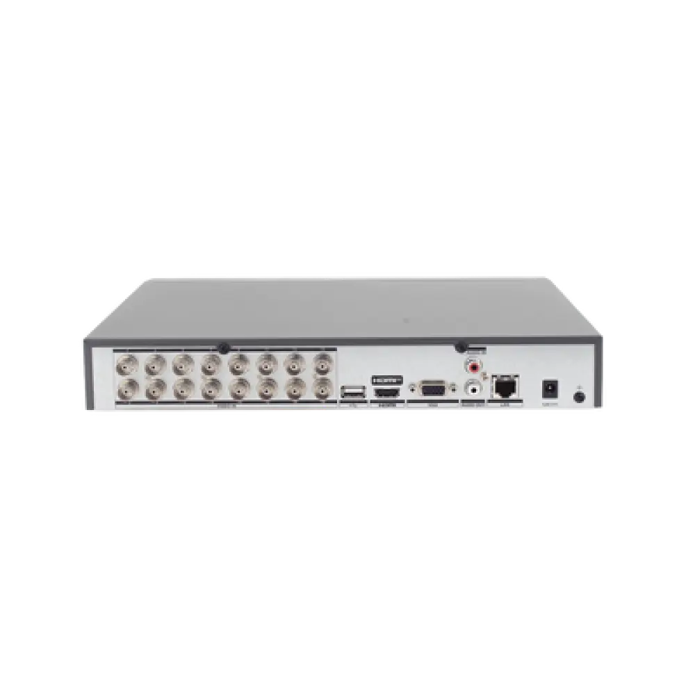 DVR Pentahíbrido / 32 Canales / 16 TURBOHD + 16 IP / 8 Megapixel (4K) / Audio Bidireccional / AcuSense / H.265+ / HDMI y VGA 4K