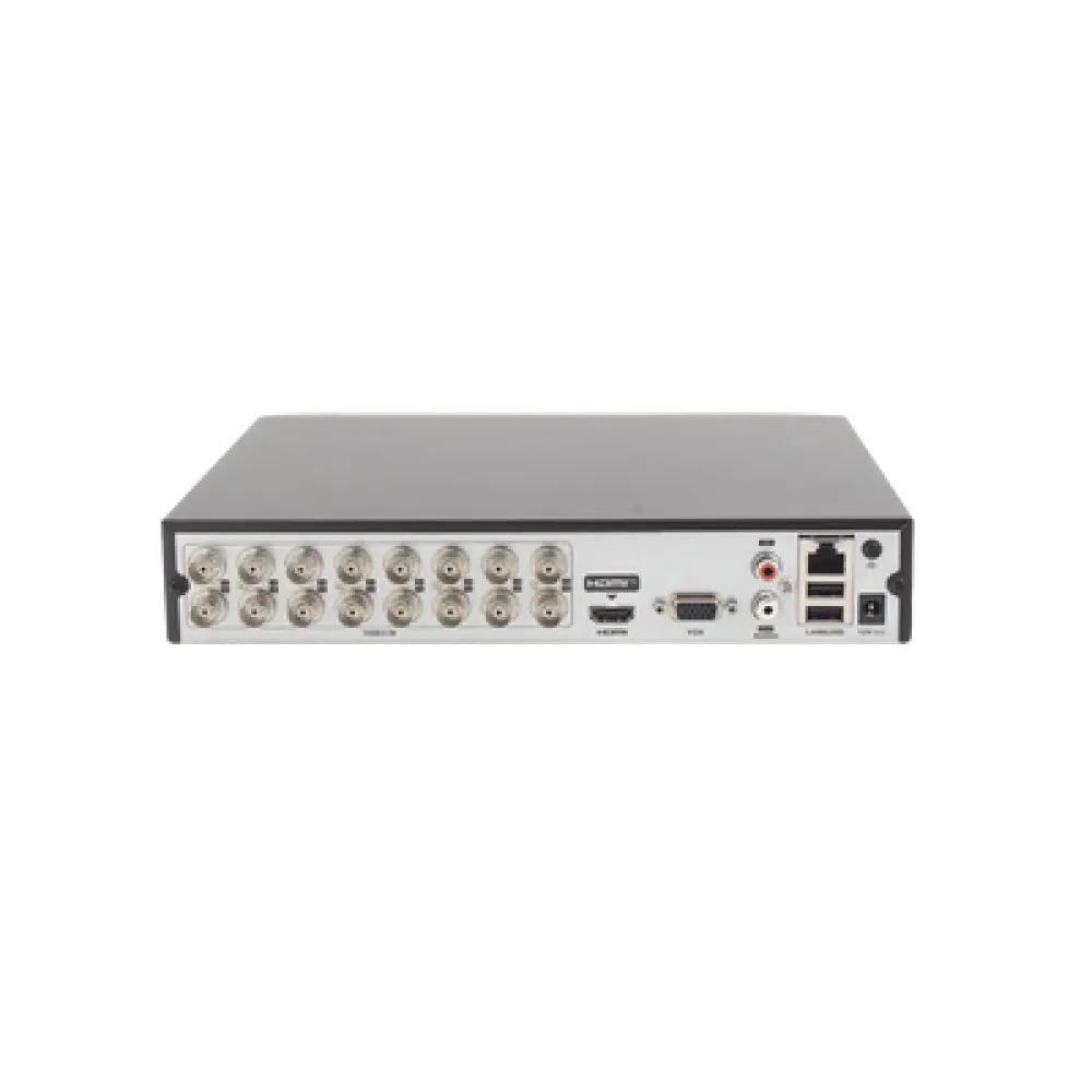 DVR Pentahíbrido / 16 Canales TURBOHD + 8 Canales IP / 5 Megapixel Lite / Audio Bidireccional por Coaxitron / ACUSENSE / 1 Bahía HDD 10 TB / Salida HDMI+VGA Full HD