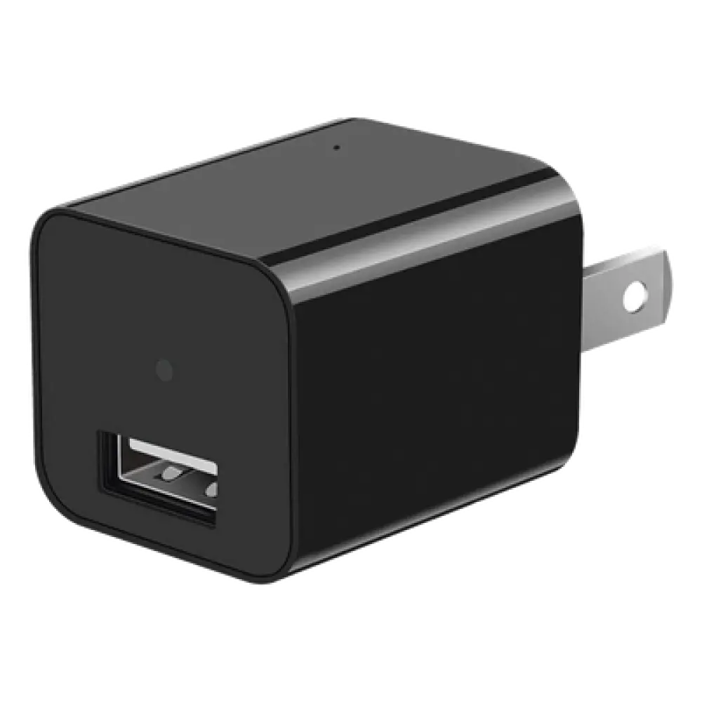Cámara Oculta en Cargador de Pared / 2 Megapixel 1080P / Grabación Continua o por Movimiento / Detección Inteligente 1-2 m (3.3-6.6 ft) / Memoria 8GB / Expansión MicroSD 128GB