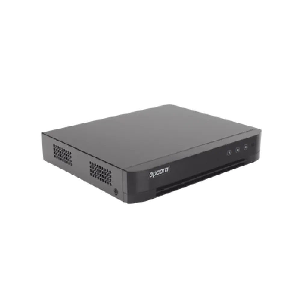DVR Pentahíbrido / 12 Canales / 8 TURBOHD + 4 IP / 5 Megapixel Lite / Audio Bidireccional por Coaxitron / AcuSense / H.265+ / 1 Bahía HDD 10 TB / Salida HDMI y VGA Full HD