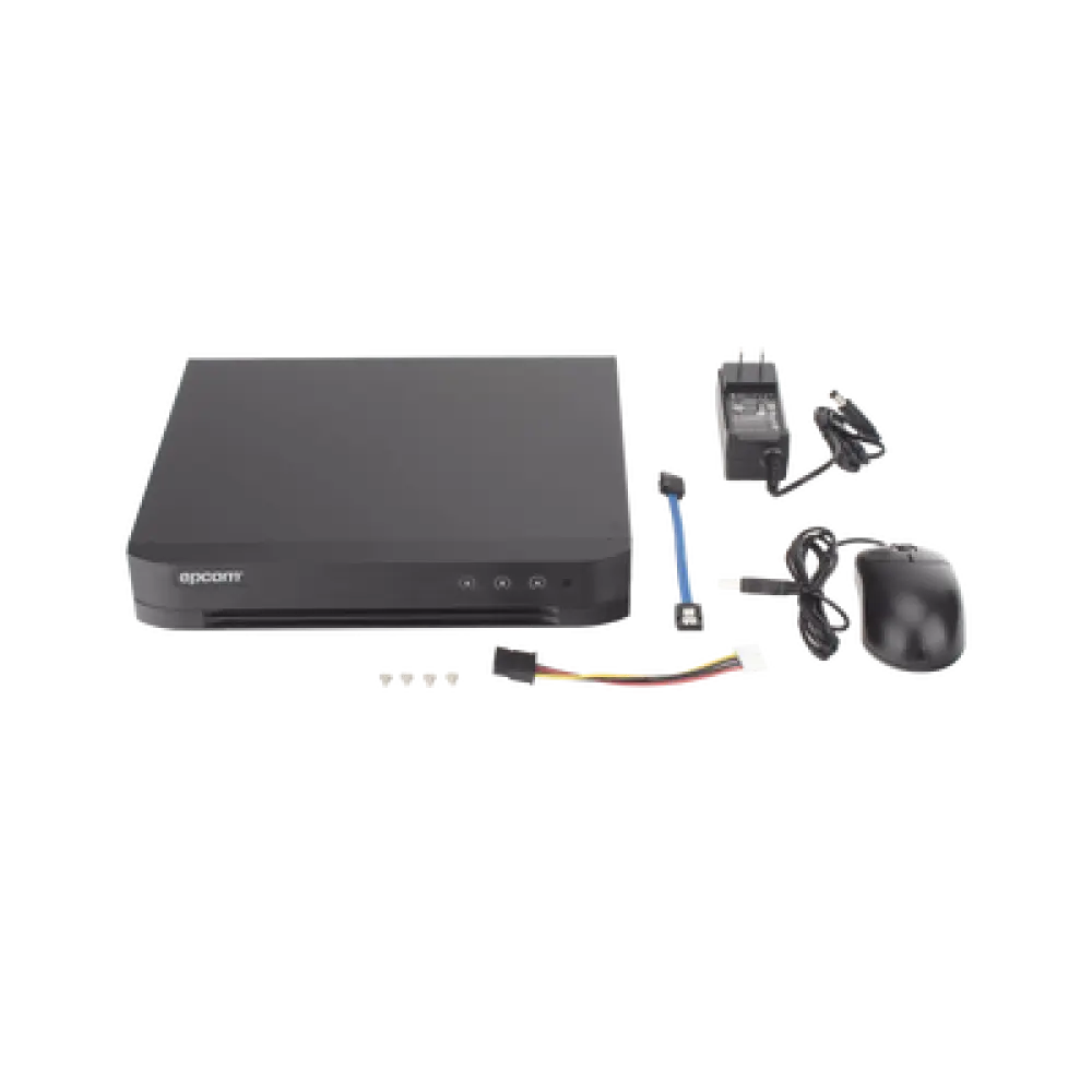 DVR Pentahíbrido / 6 Canales / 4 TURBOHD + 2 IP / 3K Lite / Audio Bidireccional Coaxitron / AcuSense / H.265+ / 1 Bahía HDD 10 TB