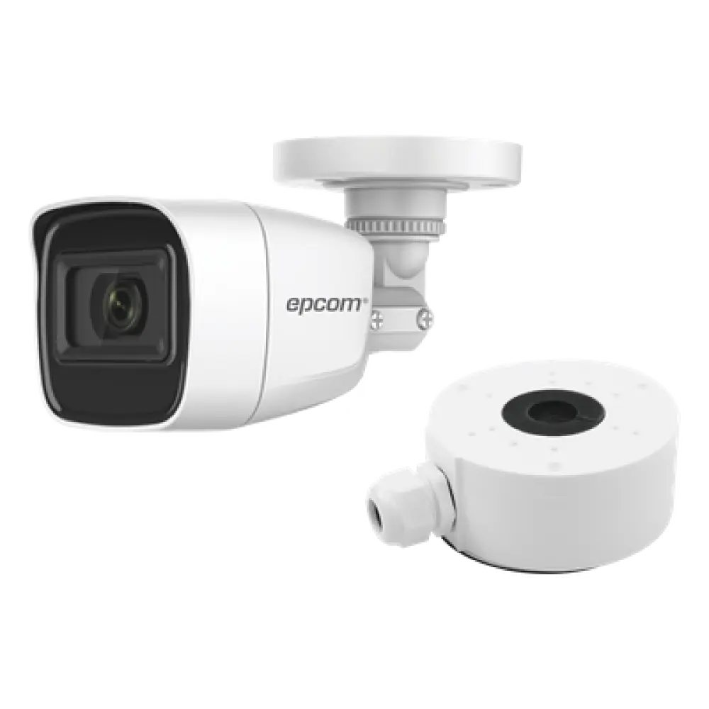 Cámara Bala TURBOHD / 2 Megapixel (1080p) / Gran Angular 106.4° / IR 25 m (82 ft) / IP66 / Audio Integrado / 4 Tecnologías