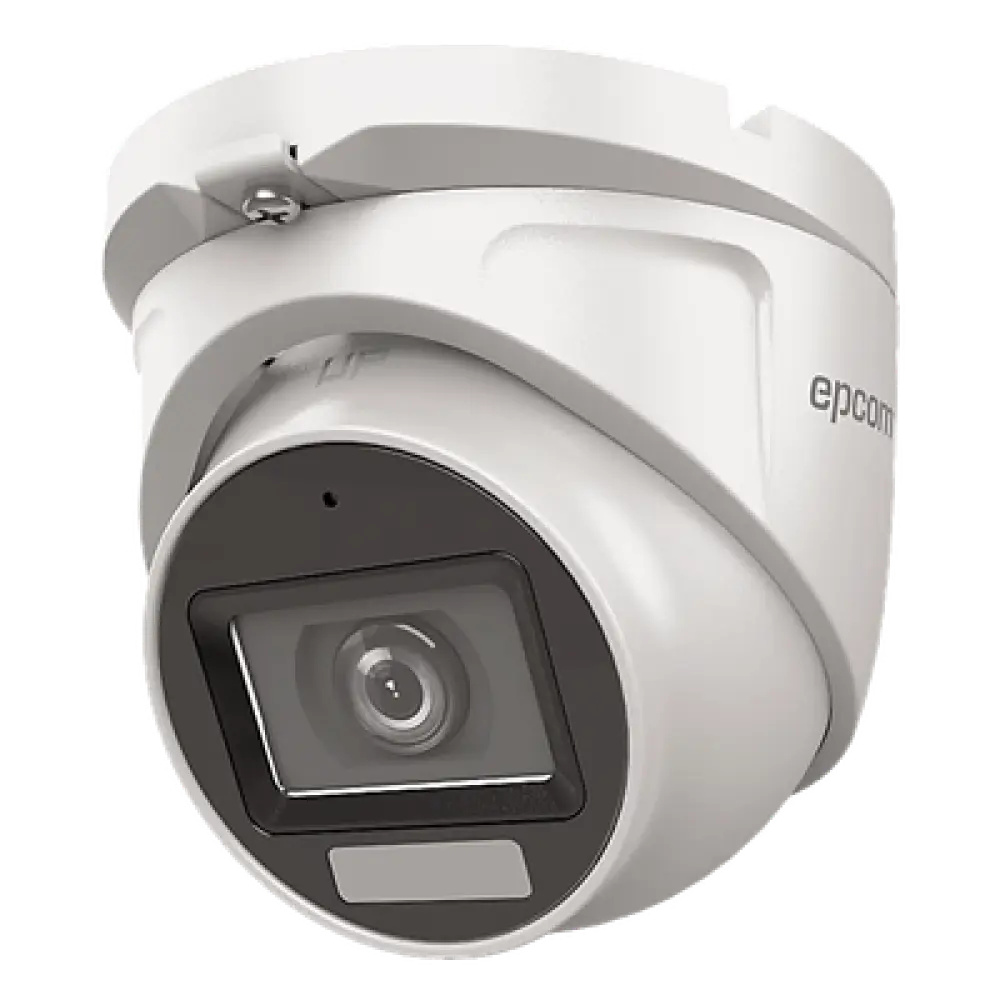 Cámara Turret TURBOHD / 2 Megapixel / Dual Light 30 m (98.4 ft) IR + 20 m (65.6 ft) Luz Blanca / Audio Integrado / IP66 / Metal