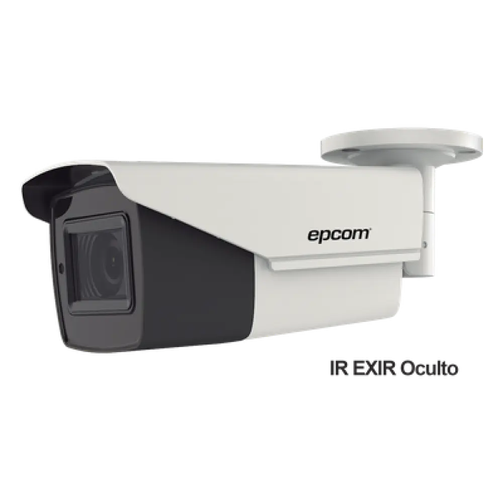 Cámara Bullet TURBOHD 4K / Lente Mot. 2.7 a 13.5 mm / IR EXIR 80 m / 262 ft / IP67 / 12 Vcc - 24 VCA / dWDR