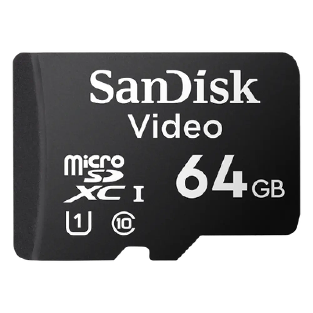 Memoria microSD / 64GB / Alta Resistencia / Videovigilancia / Clase 10 / -25°C a 85°C / 32 TBW