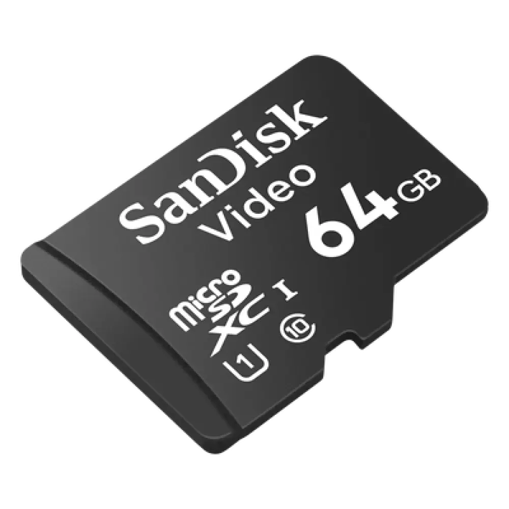 Memoria microSD / 64GB / Alta Resistencia / Videovigilancia / Clase 10 / -25°C a 85°C / 32 TBW