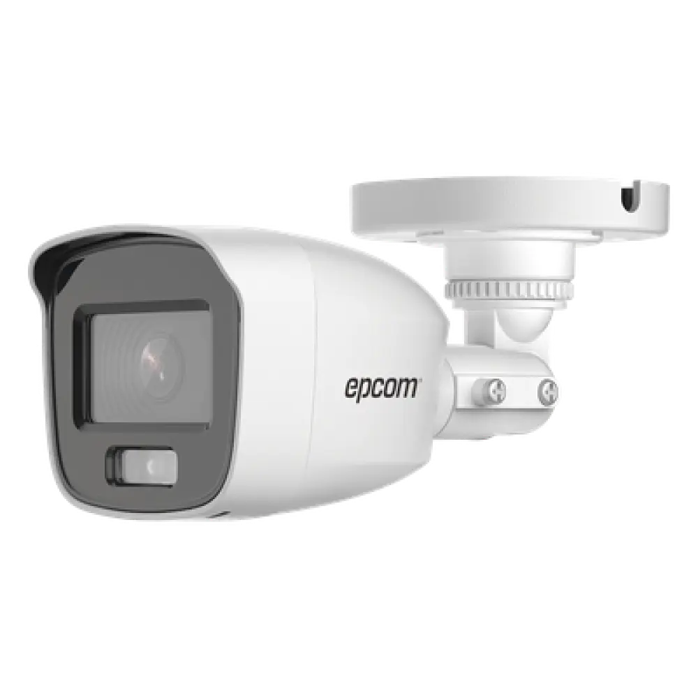 Cámara Bala TURBOHD / 2 Megapixel / ColorVu 24/7 / Luz Blanca 20 m (65.6 ft) / Lente 2.8 mm 105° / Audio Integrado / IP66 / 4 Tecnologías Seleccionables