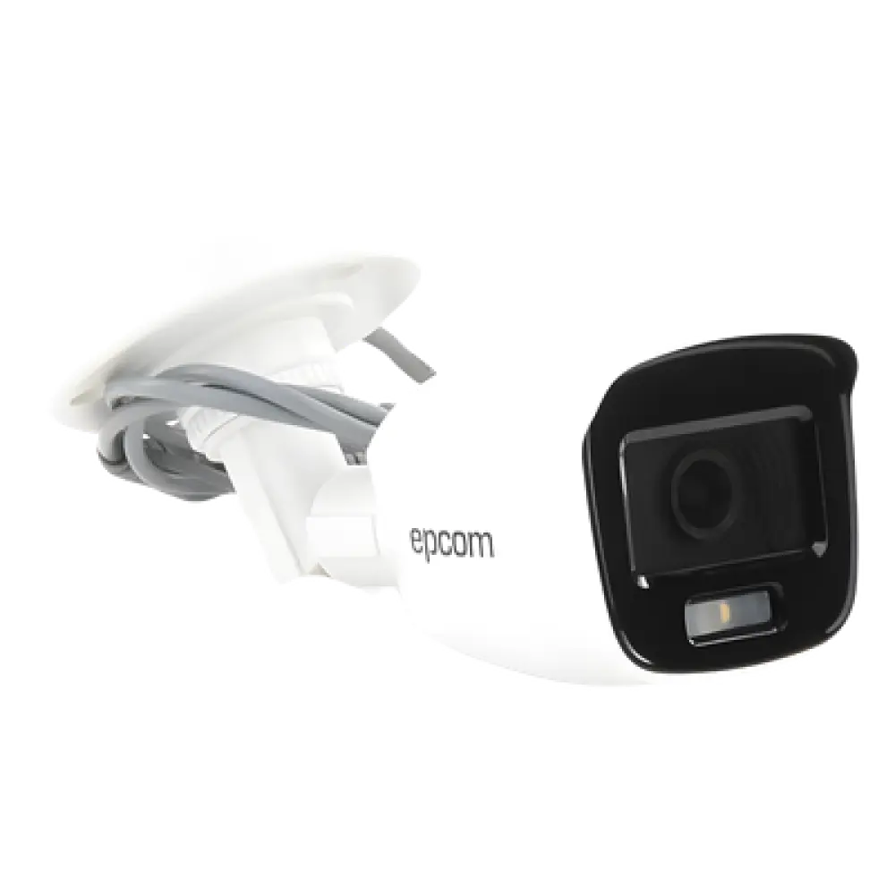 Cámara Bala TURBOHD / 2 Megapixel / ColorVu 24/7 / Luz Blanca 20 m (65.6 ft) / Lente 2.8 mm 105° / Audio Integrado / IP66 / 4 Tecnologías Seleccionables