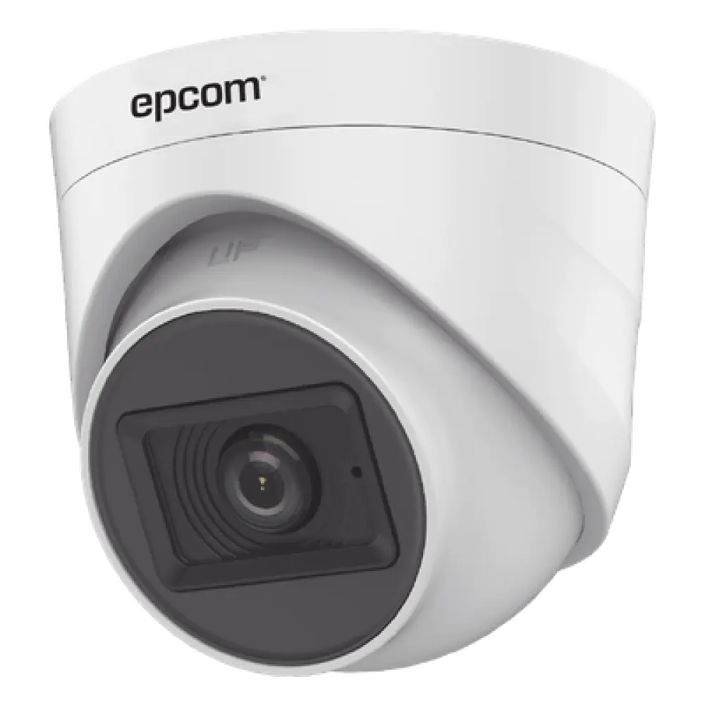Cámara Domo TURBOHD / 2 Megapixel / Gran Angular 106.4° / IR 20 m (65.6 ft) / Audio por Coaxitron / Interior / 4 Tecnologías