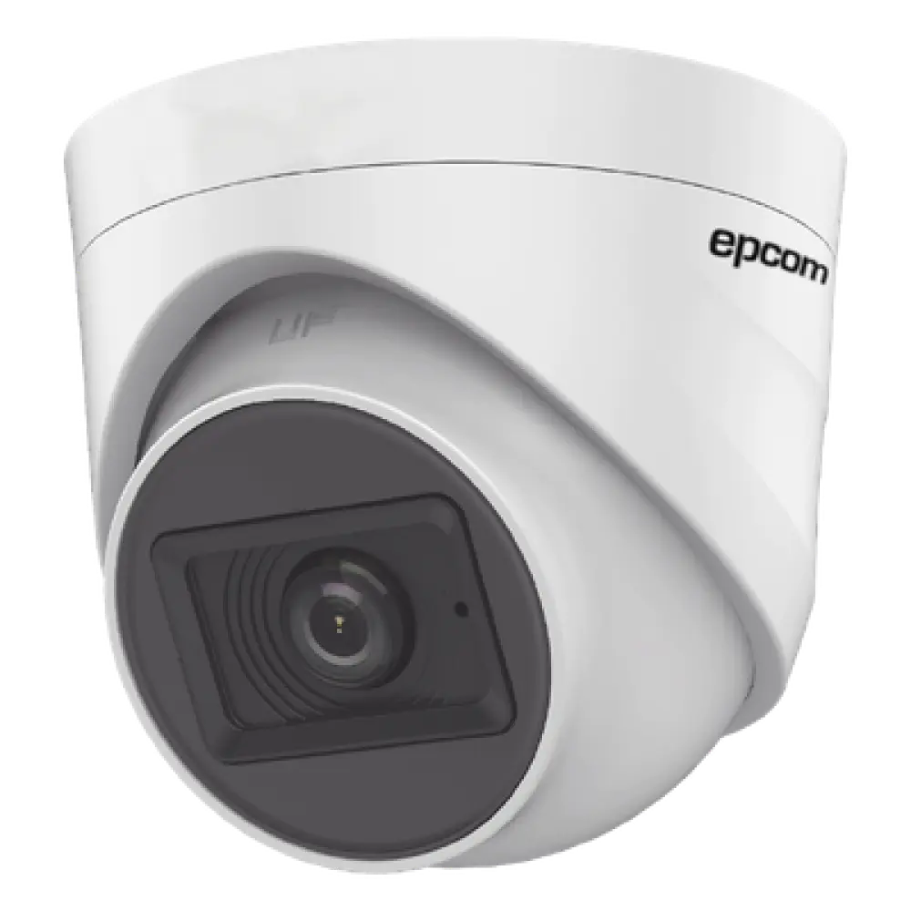 Cámara Domo TURBOHD / 2 Megapixel / Gran Angular 106.4° / IR 20 m (65.6 ft) / Audio por Coaxitron / Interior / 4 Tecnologías