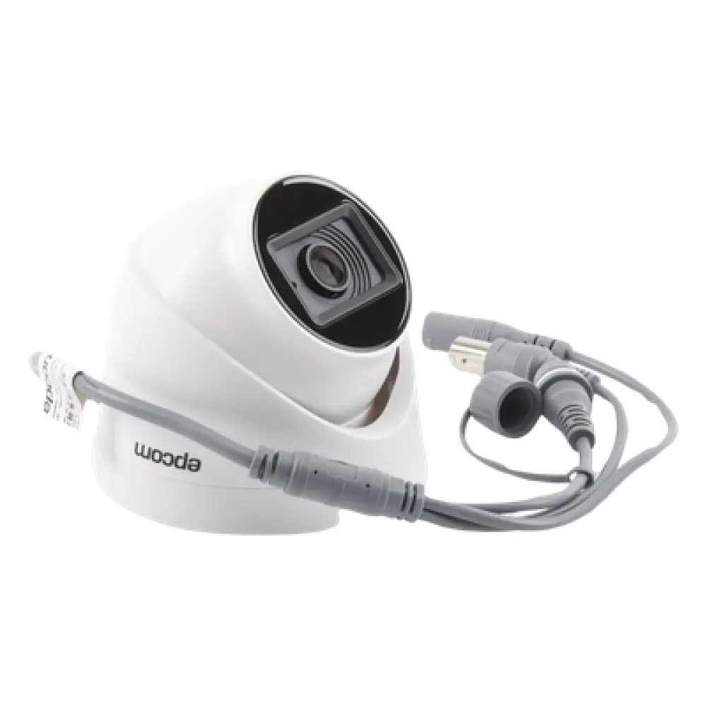 Cámara Domo TURBOHD / 2 Megapixel / Gran Angular 106.4° / IR 20 m (65.6 ft) / Audio por Coaxitron / Interior / 4 Tecnologías