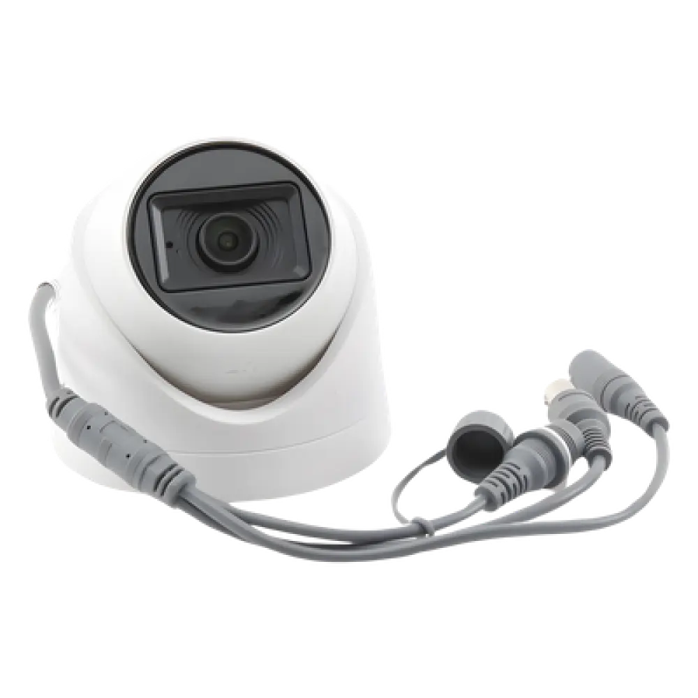 Cámara Domo TURBOHD / 2 Megapixel / Gran Angular 106.4° / IR 20 m (65.6 ft) / Audio por Coaxitron / Interior / 4 Tecnologías