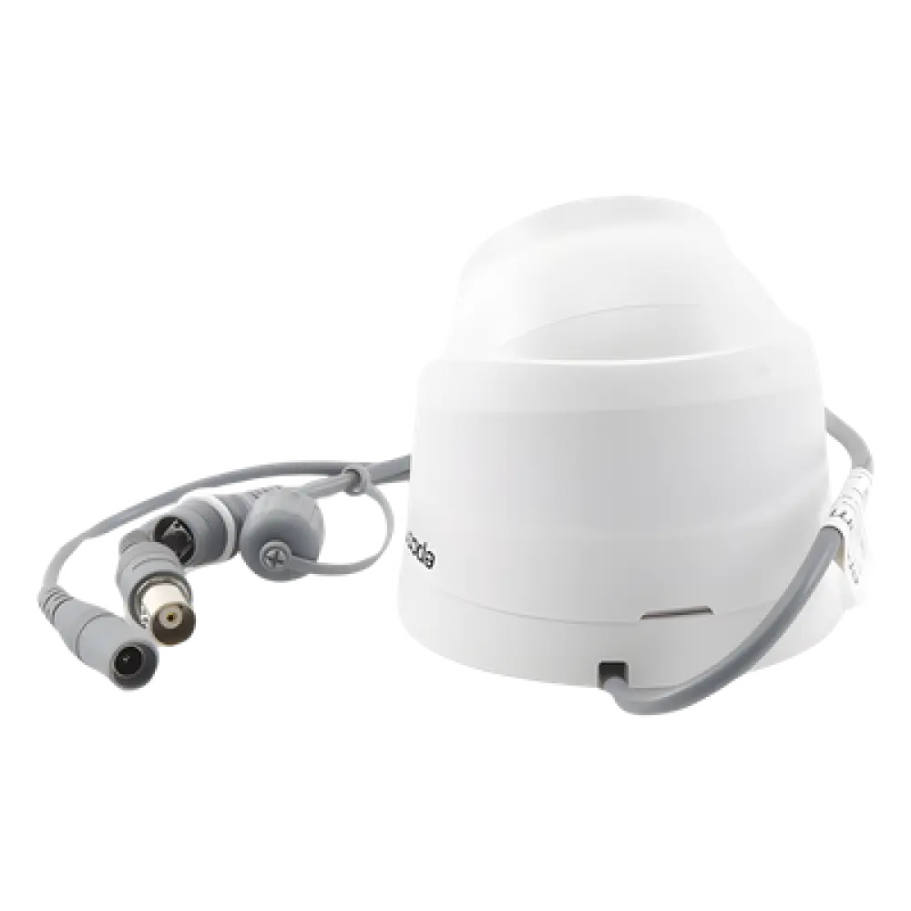 Cámara Domo TURBOHD / 2 Megapixel / Gran Angular 106.4° / IR 20 m (65.6 ft) / Audio por Coaxitron / Interior / 4 Tecnologías