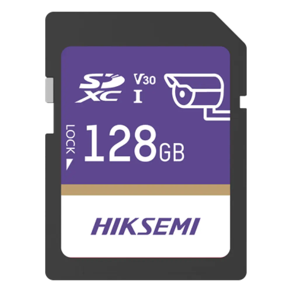 Tarjeta SD para Videovigilancia / 128 GB / 100 MB/s Lectura / 90 MB/s Escritura / Clase 10 U3 V30 / 3D TLC NAND / -25°C a 85°C (-13°F a 185°F)
