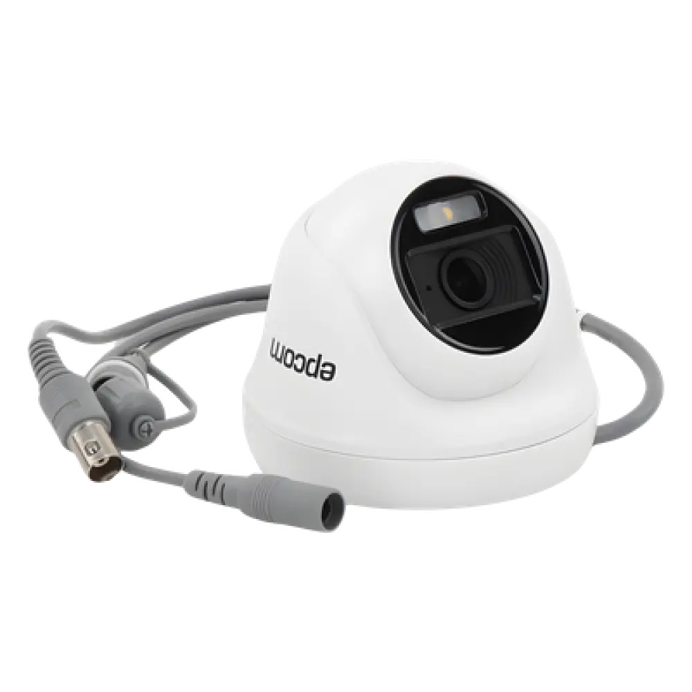 Cámara Turret TURBOHD / 2 Megapixel / Color 24/7 / Luz Blanca 20 m (65.6 ft) / Micrófono Integrado / 4 Tecnologías / Interior