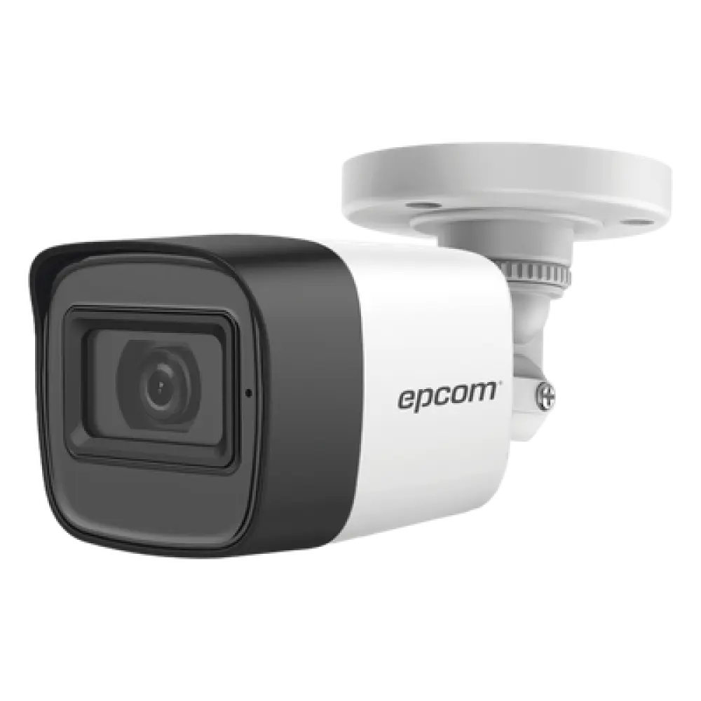 Cámara Bala TURBOHD / 5 Megapixel / Gran Angular 85.5° / Lente 2.8 mm / IR EXIR 30 m (98.4 ft) / IP67 / 4 Tecnologías / Audio por Coaxitron