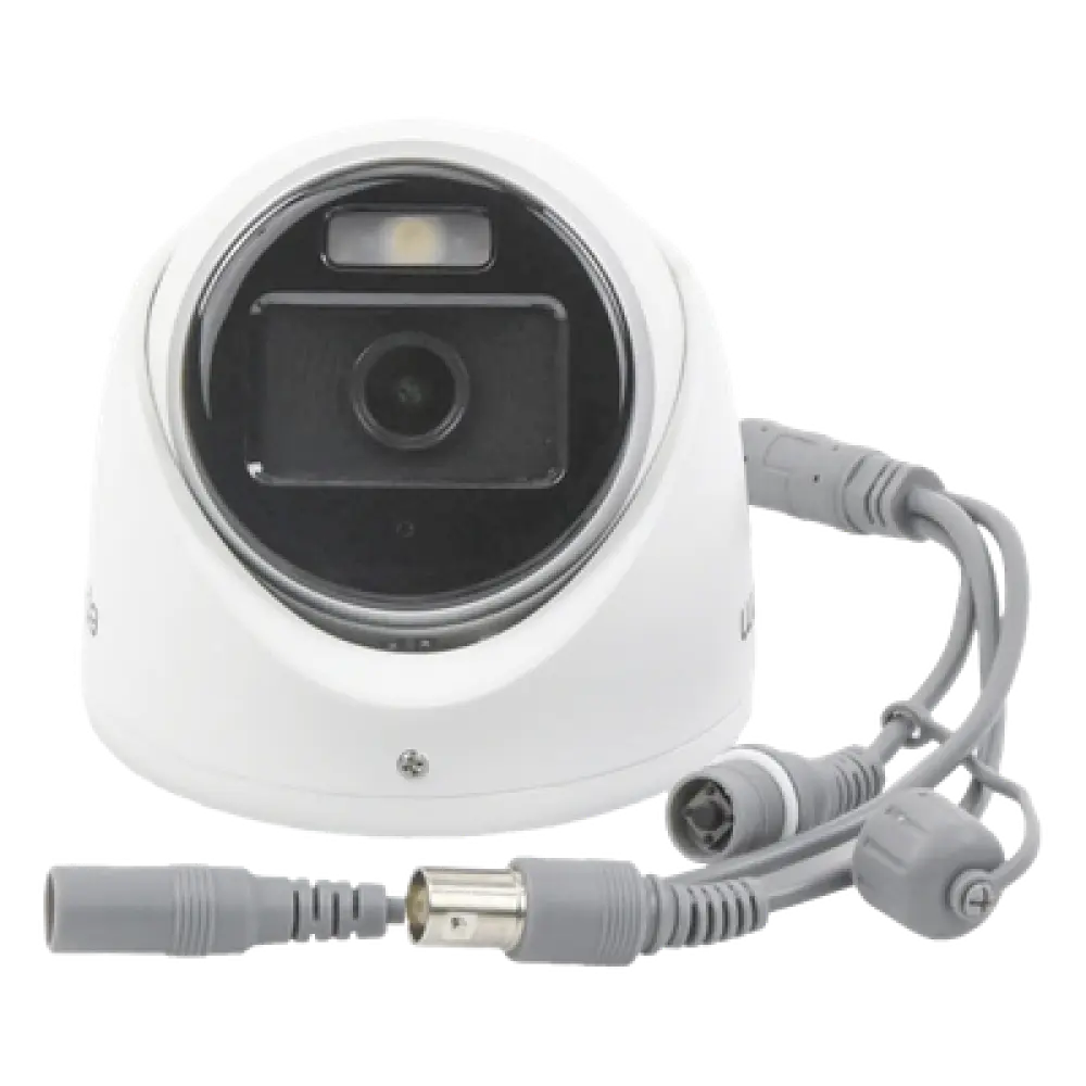 Cámara Turret TURBOHD / 3K 5 Megapixel / Color 24/7 / Luz Blanca 20 m (65.6 ft) / IP67 / Micrófono Integrado / 4 Tecnologías / Lente 2.8 mm